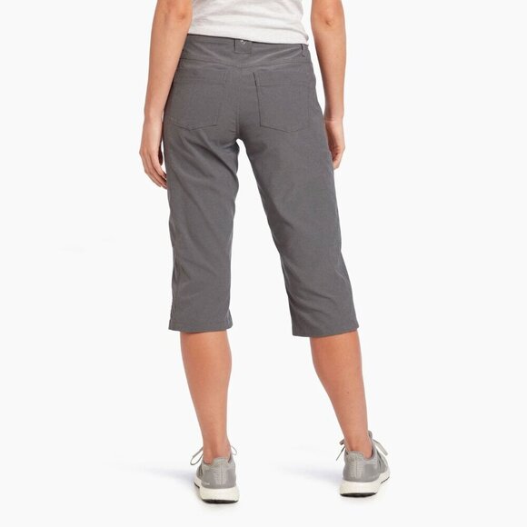 Kuhl NEW Womens Gray Grey Trekr Kapri Cropped Capri Pants 14 - Picture 3 of 16